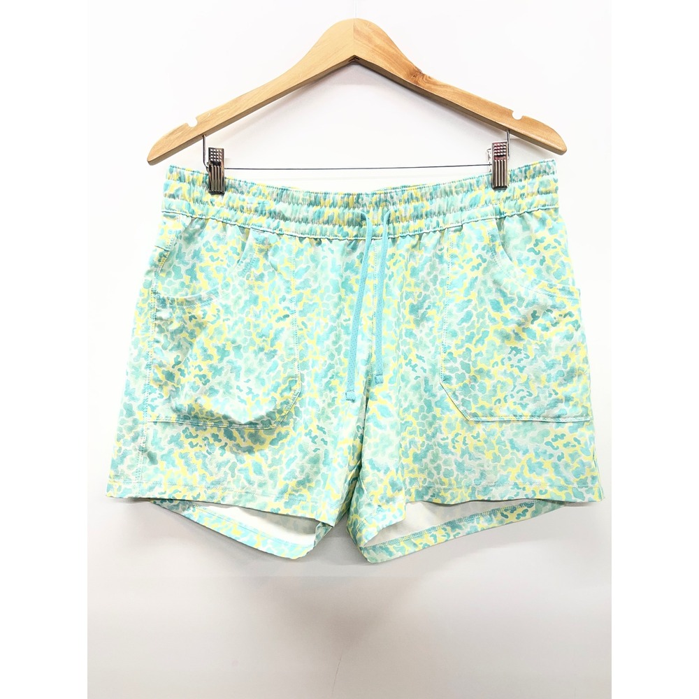 Columbia Women's Aqua & Lemon Athletic Shorts